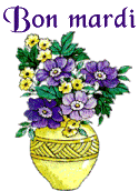 Gif animé Bon mardi fleurs